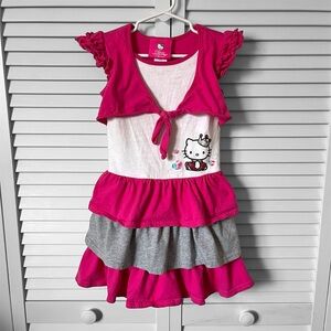 Princess Hello Kitty Layered Dress - Girls 4